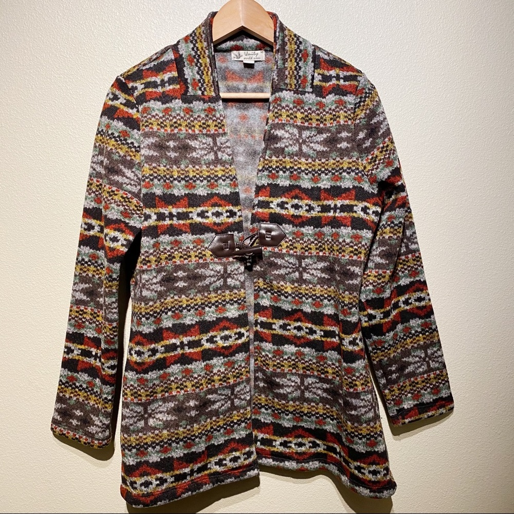 Unity World Wear Fleece Cardigan Jacket Medium